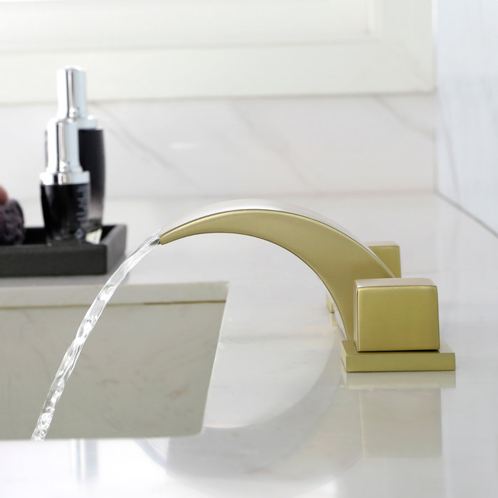 SHAMANDA Widespread Faucet 2handle Bathroom Faucet & Reviews Wayfair